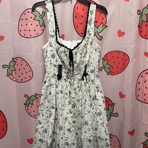 Hot Topic White and Black Dress NWT